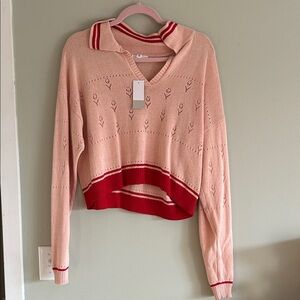 BP pink cutout sweater